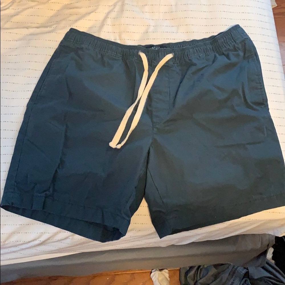 J Crew Large navy stretch drawstring shorts